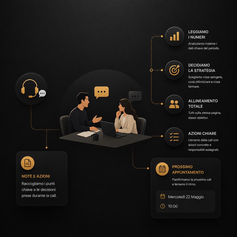 Call di allineamento con il cliente